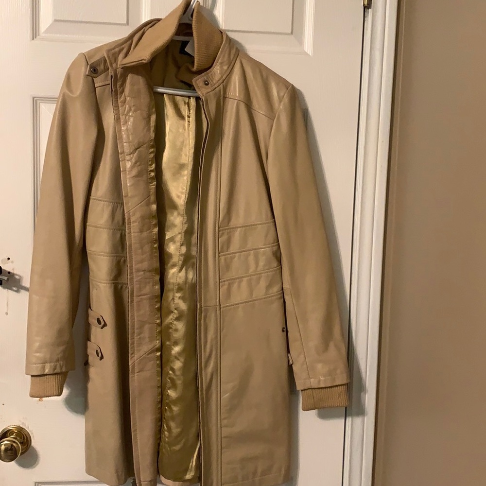 Brand new thick fall leather jacket